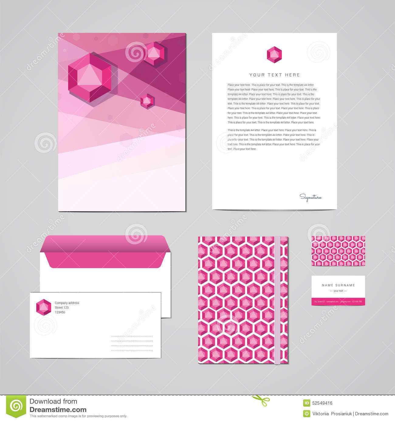 Corporate Identity Design Template. Documentation For Throughout Business Card Letterhead Envelope Template