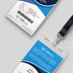 Corporate Office Identity Card Template Psd | Psdfreebies With Conference Id Card Template
