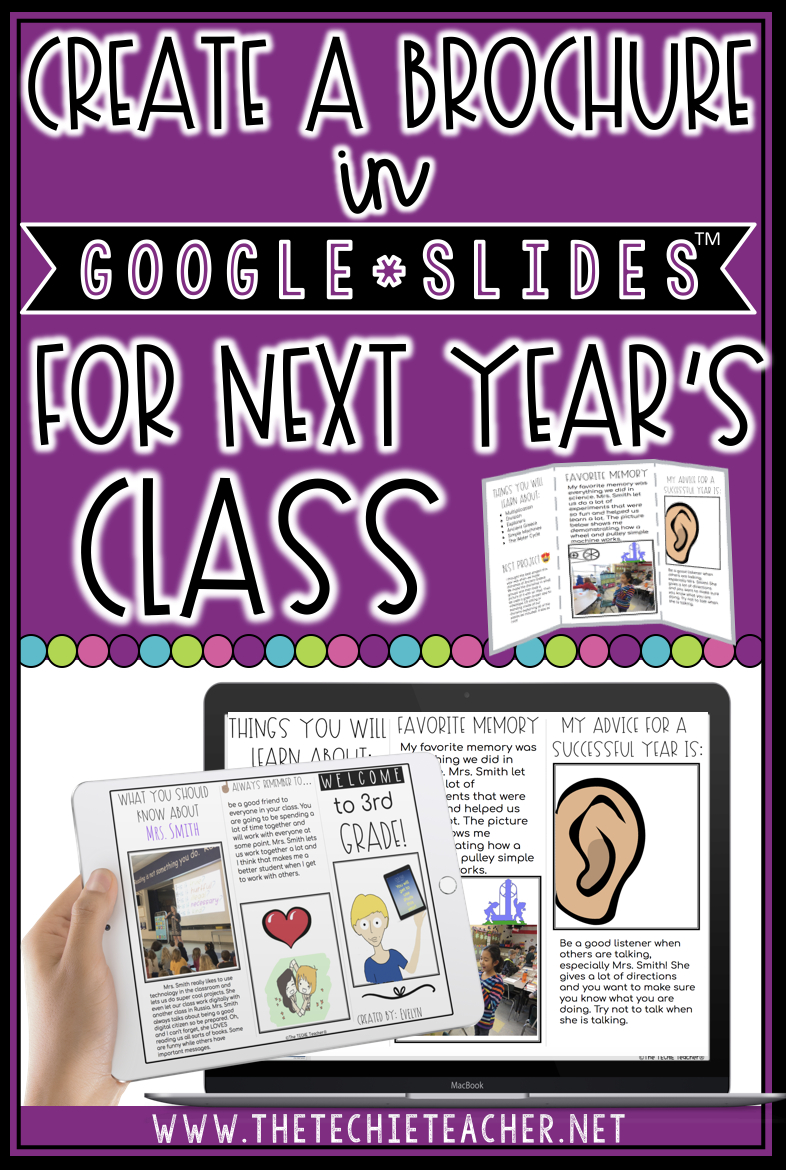 Create A Brochure In Google Slides™ For Next Year's Class Pertaining To Science Brochure Template Google Docs