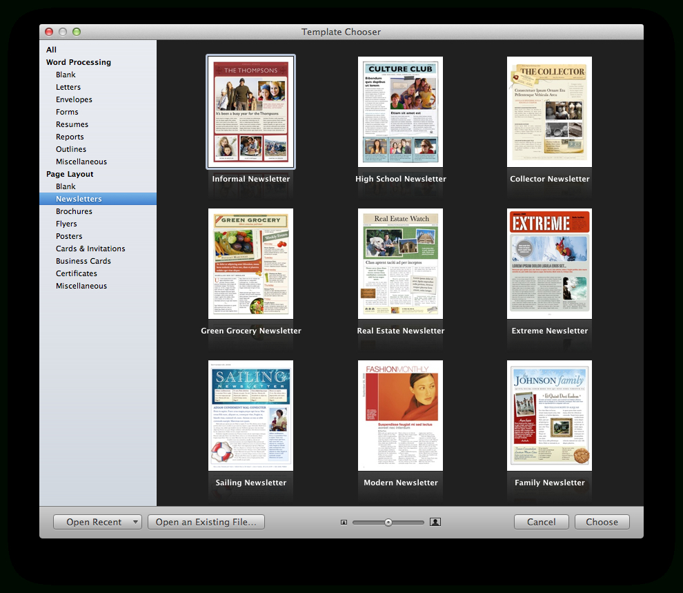 Create A Holiday Newsletter With Pages Or Iphoto | Macworld Throughout Mac Brochure Templates