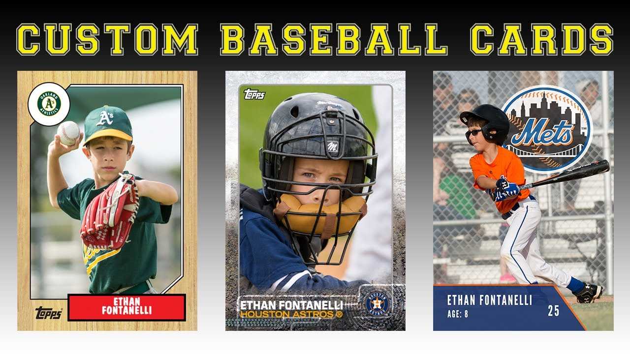 Create Your Own Baseball Cards For Baseball Card Template Psd