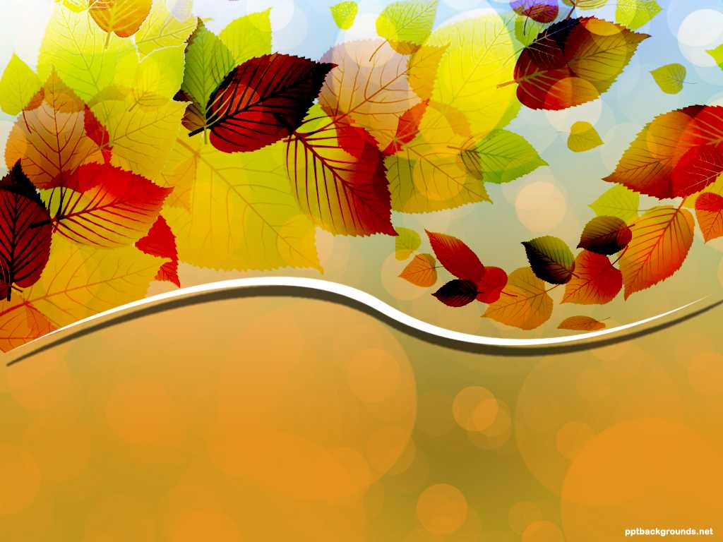 Creative Autumn Leaves Vector Background For Powerpoint Within Free Fall Powerpoint Templates