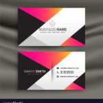 Creative Bright Business Card Design Template Intended For Calling Card Free Template