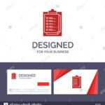 Creative Business Card And Logo Template Notepad, Report With Result Card Template