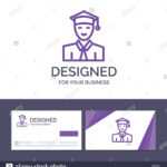 Creative Business Card And Logo Template Student, Education Within Graduate Student Business Cards Template