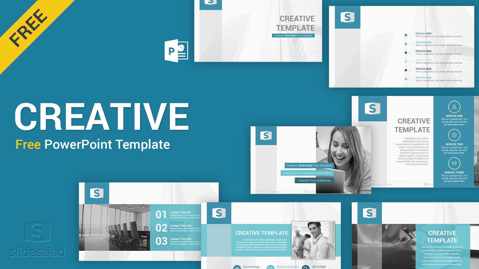 Creative Free Download Powerpoint Template – Slidesalad With Regard To Free Powerpoint Presentation Templates Downloads