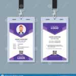 Creative Id Card Template Stock Vector. Illustration Of Regarding Conference Id Card Template