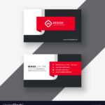 Creative Red Professional Business Card Template Throughout Professional Name Card Template