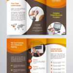 Creative Trifold Brochure Template. 2 Color Styles №80614 Inside Country Brochure Template