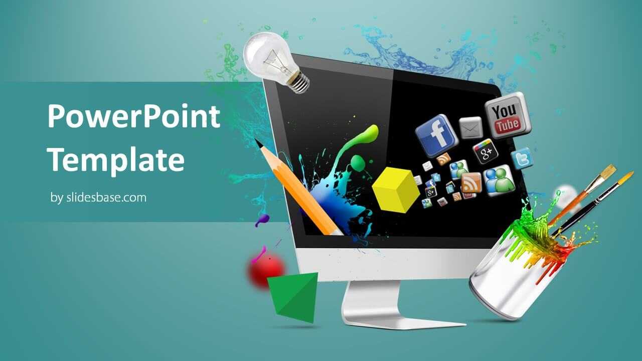 Creative Web Design Powerpoint Template Intended For Multimedia Powerpoint Templates