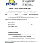 Credit Card Authorization Form – Fill Online, Printable With Regard To Hotel Credit Card Authorization Form Template