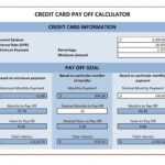 Credit Card Payoff Calculator Regarding Credit Card Statement Template Excel