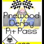 Cub Scout Pinewood Derby Pit Pass With Pinewood Derby Certificate Template