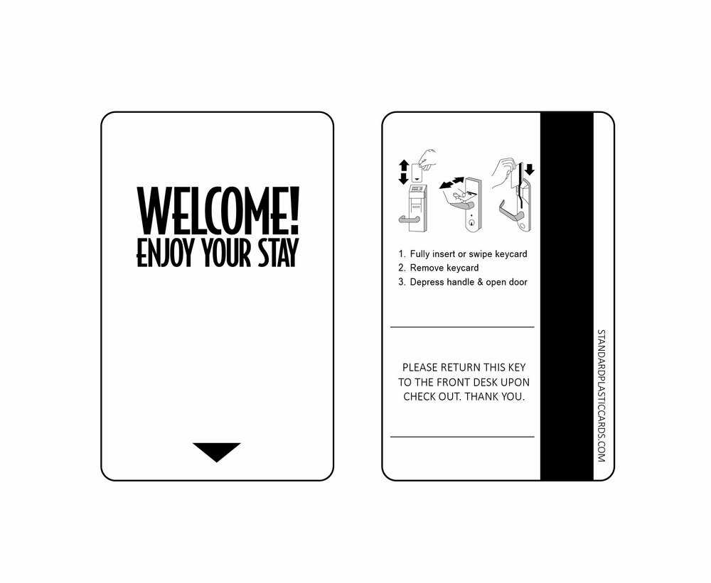 Custom & Generic Magnetic Key Cards | Custom Hotel Key Cards Inside Hotel Key Card Template