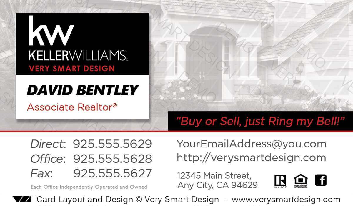 Custom Keller Williams Business Card Templates For Real Estate Kw 21B In Keller Williams Business Card Templates