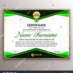 Стоковая Векторная Графика «Beautiful Certificate Template Inside Professional Award Certificate Template