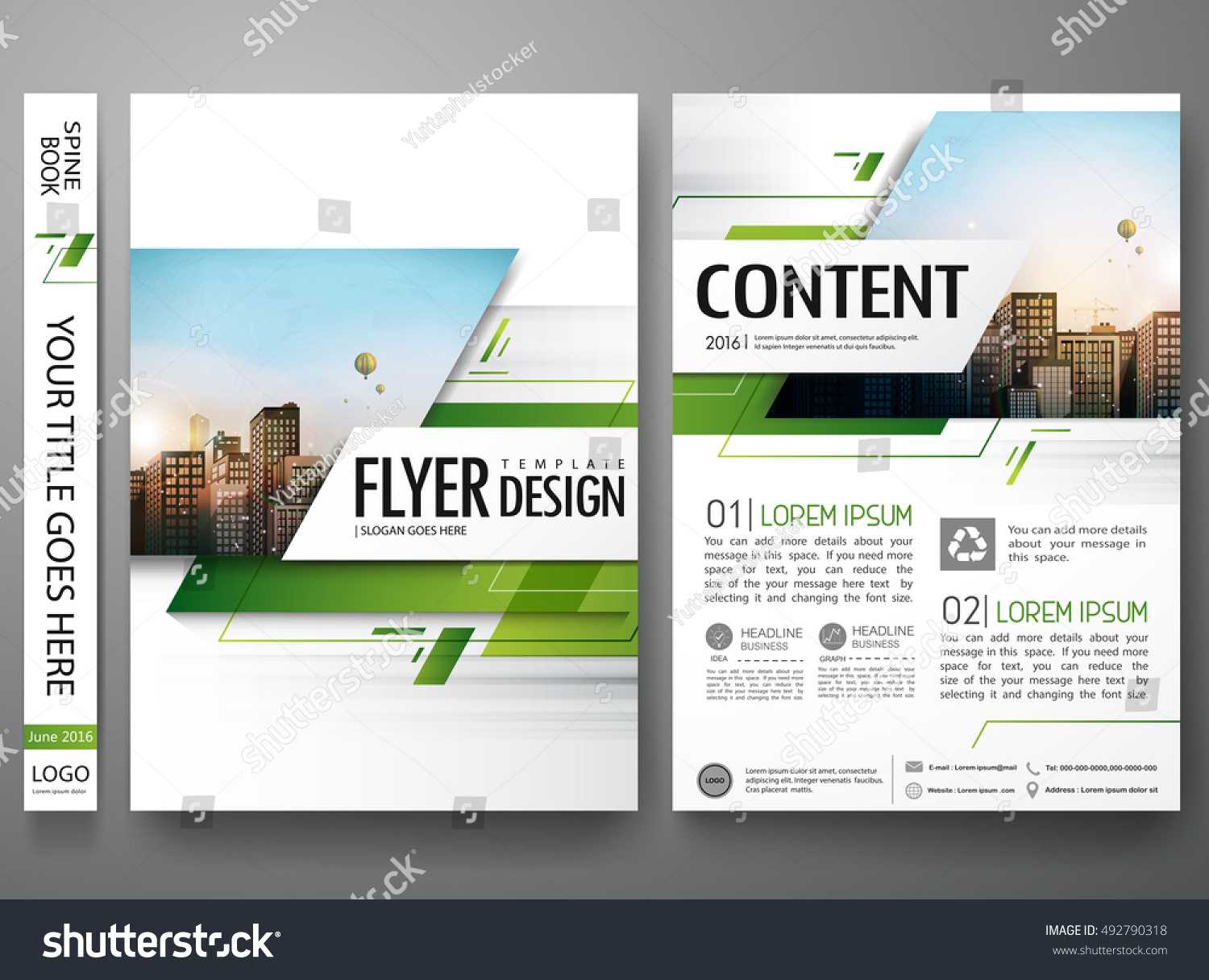 Стоковая Векторная Графика «Brochure Design Template Vector Within E Brochure Design Templates