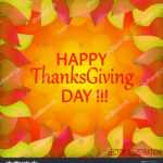 Стоковая Векторная Графика «Happy Thanksgiving Day Autumn For Thanksgiving Place Cards Template