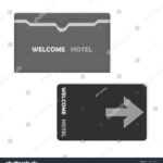 Стоковая Векторная Графика «Hotel Key Card Keycard Sleeve With Regard To Hotel Key Card Template