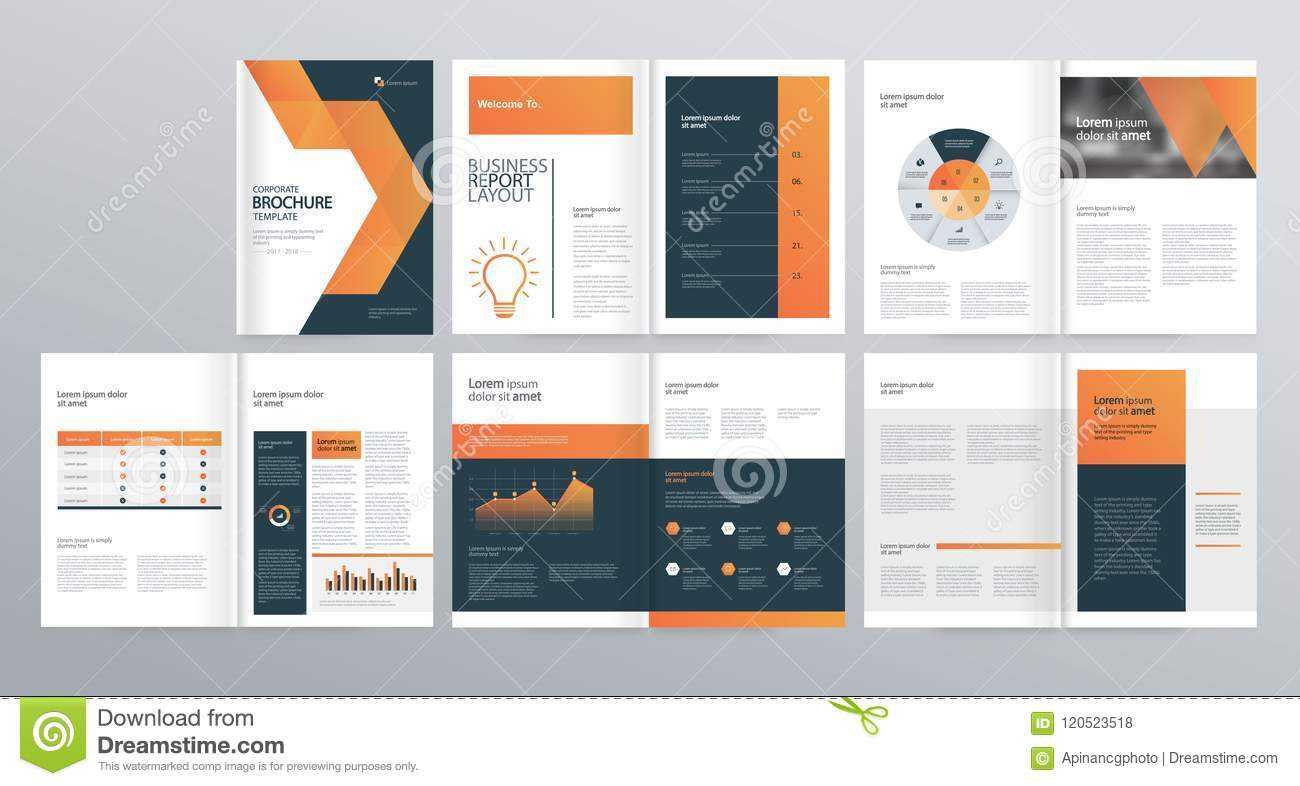 Шаблон Плана Дизайна Для Направления Компании, Годового Intended For Welcome Brochure Template