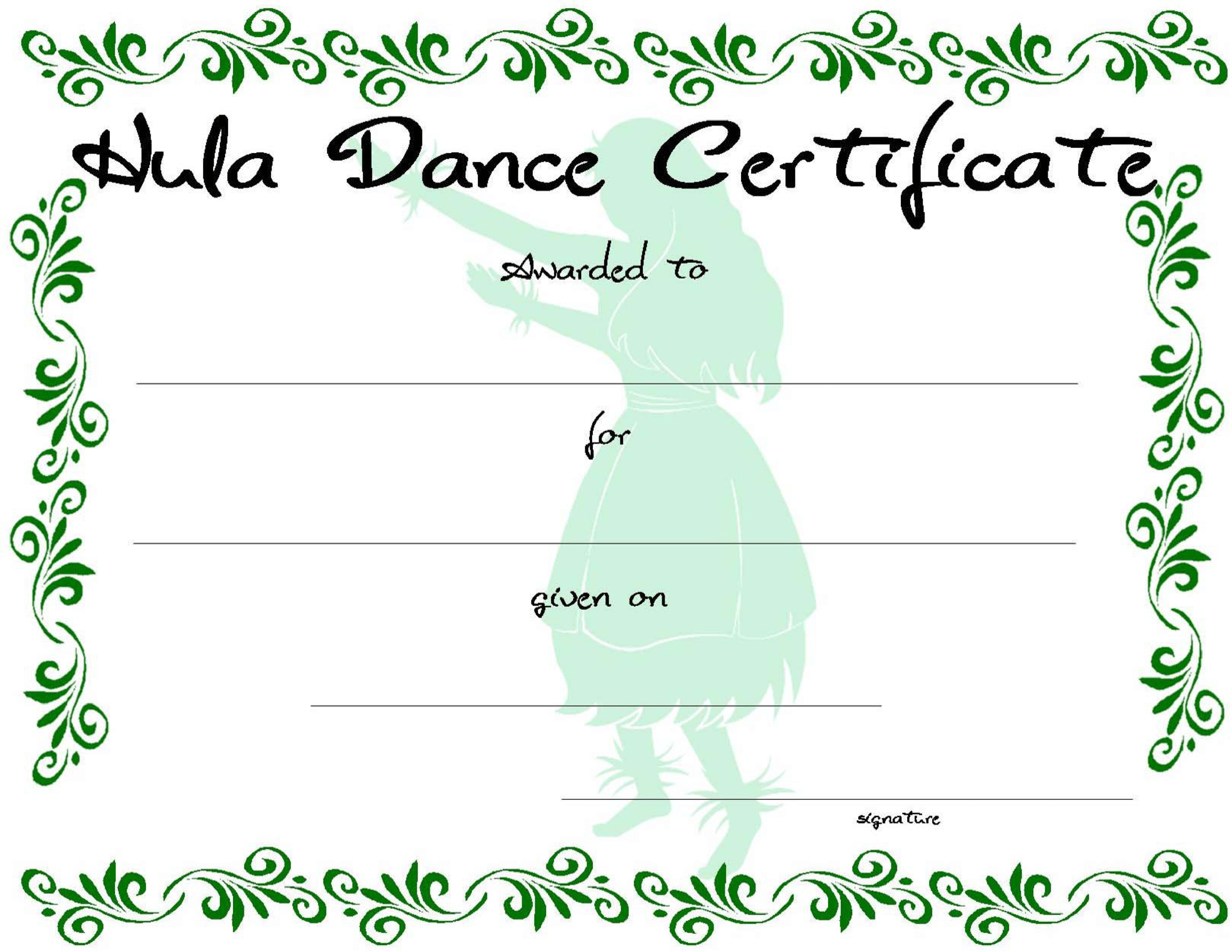 Dance Certificate | Templates At Allbusinesstemplates Throughout Dance Certificate Template