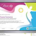 Dancing Certificate Stock Vector. Illustration Of Dancing Within Dance Certificate Template