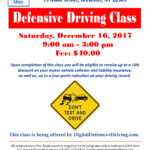 Defensive Driving Course December 16 At Brewster Library Within Safe Driving Certificate Template