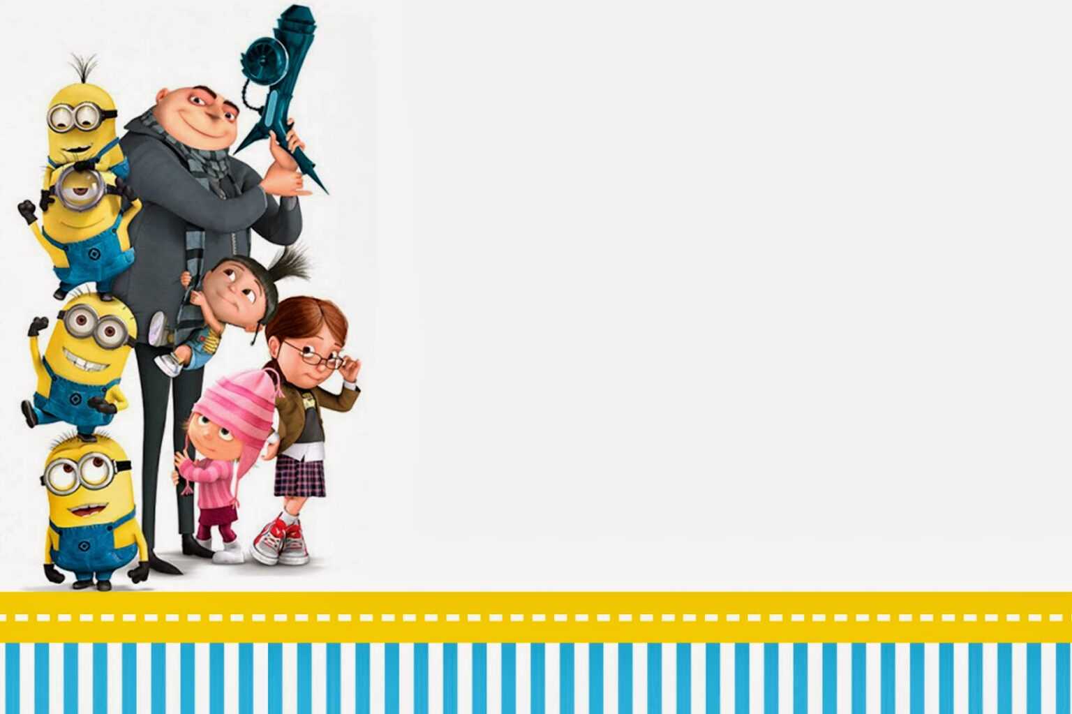 Despicable Me Invitations And Party Free Printables Oh Inside 
