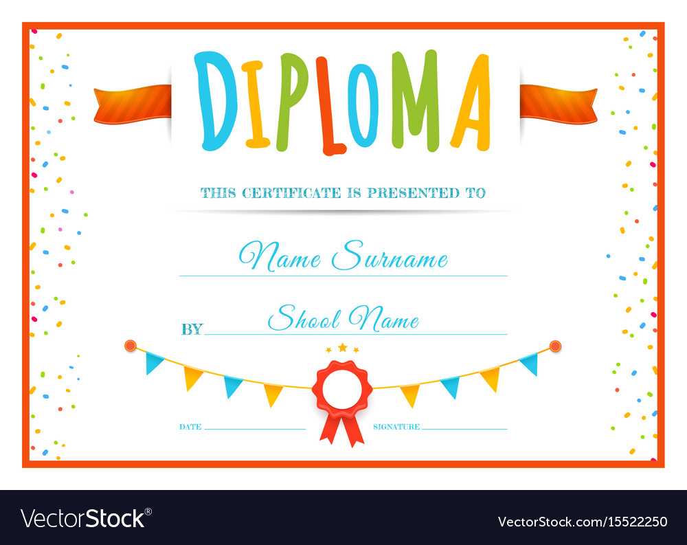 Diploma Template For Kids Throughout Preschool Graduation Certificate Template Free