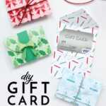 Diy Gift Card Holders (With Printable Template!) | The Homes Within Homemade Christmas Gift Certificates Templates