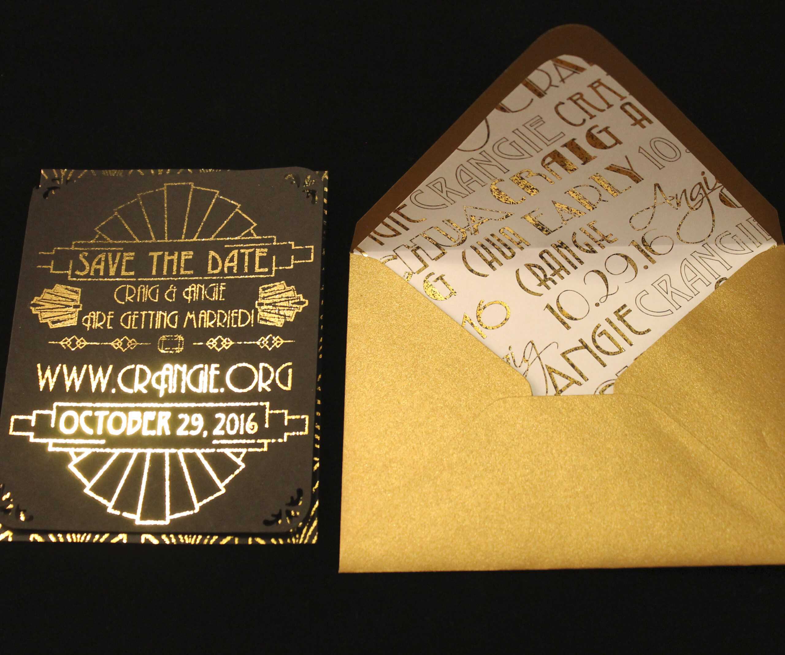 Diy Gold Foil Printing For Invitations And Envelope Liners With Regard To Paper Source Templates Place Cards