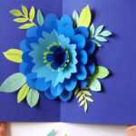 Diy Happy Mother's Day Card Pop Up Flower (Free Templates!) With Regard To Templates For Pop Up Cards Free