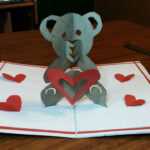 Diy – How To Make A Teddy Bear Pop Up Card |Paper Crafts Handmade Craft   Mother’S Day Card! For Teddy Bear Pop Up Card Template Free