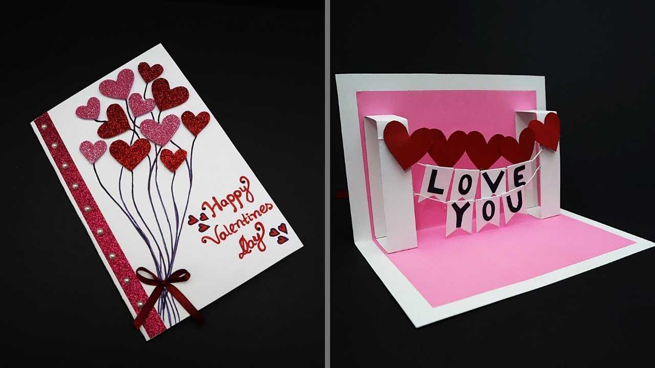 Diy Valentine Card | Handmade I Love You Pop Up Card For Valentine's Day |  Anniversary Card For I Love You Pop Up Card Template