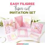Diy Wedding Invitation Templates – Free "laser Cut" Set Inside Free Svg Card Templates