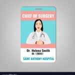 Doctor Id Card For Hospital Id Card Template