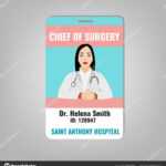 Doctor Id Card — Stock Vector © Annyart #187540738 Inside Doctor Id Card Template