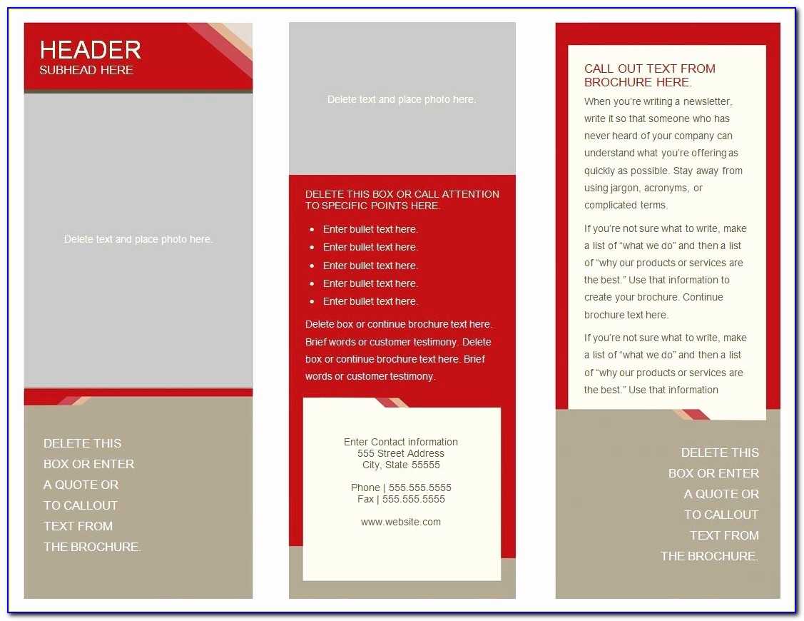 Double Sided Brochure Template | Marseillevitrollesrugby With Tri Fold Brochure Template Google Docs