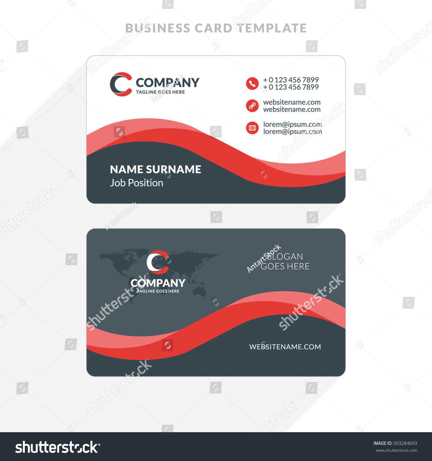 Double Sided Business Card Template Illustrator ] – Adobe Throughout Double Sided Business Card Template Illustrator