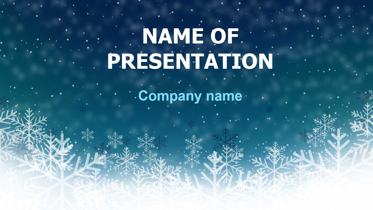 Snow Powerpoint Template Best Business Templates