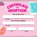 Download Fun Activities And Color Ins To Print Out And Play Regarding Toy Adoption Certificate Template