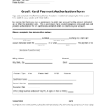 Download One (1) Time Credit Card Authorization Payment Form For Credit Card Payment Form Template Pdf