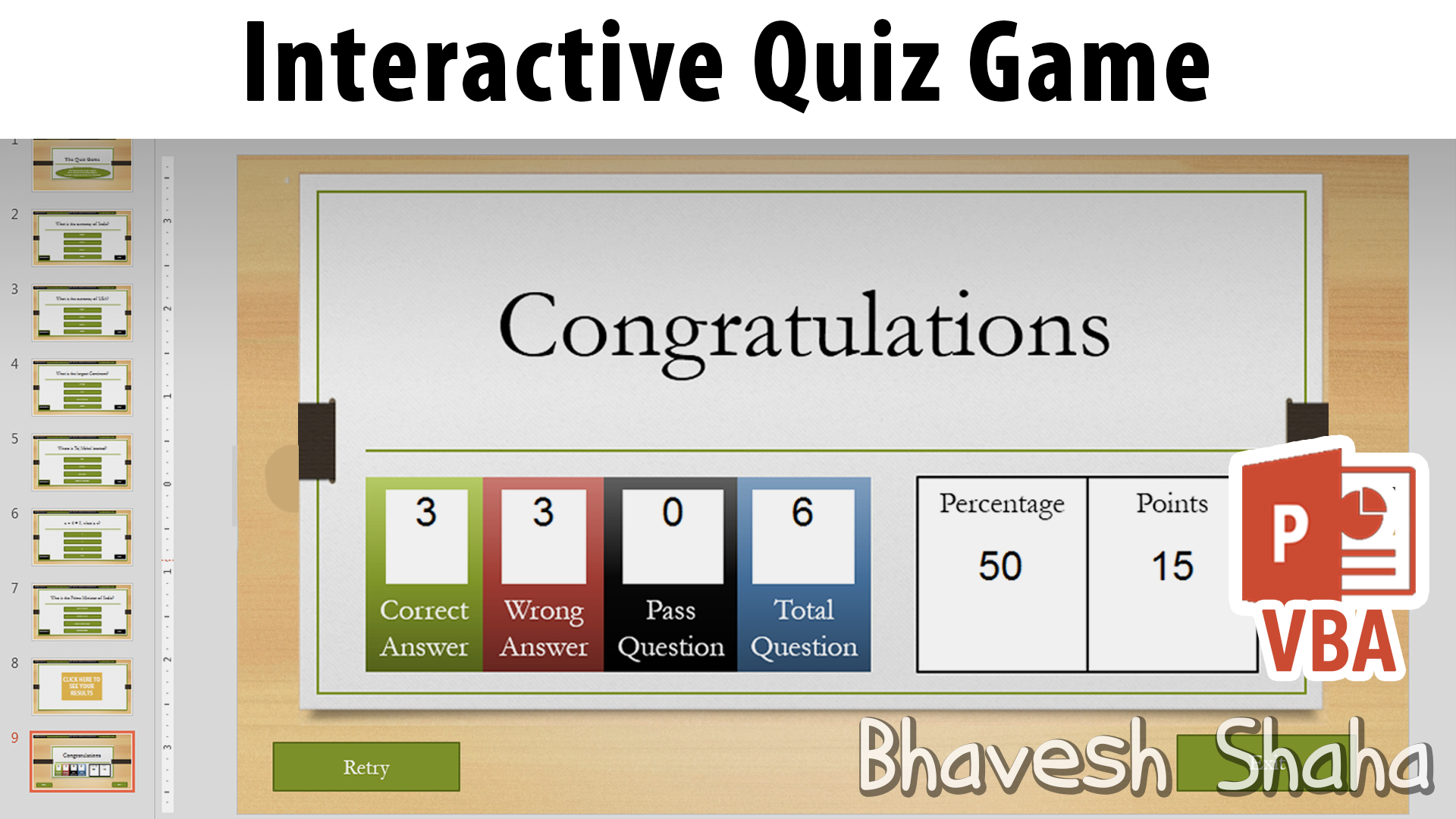 Download Powerpoint Template – Quiz Game With Points Intended For Powerpoint Quiz Template Free Download