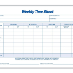 ✓ Free Weekly Employee Timesheet Template | Zitemplate Intended For Weekly Time Card Template Free