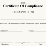 ❤️ Free Certificate Of Compliance Templates❤️ Pertaining To Certificate Of Compliance Template
