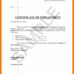 ❤️ Free Printable Certificate Of Employment Form Sample Pertaining To Small Certificate Template