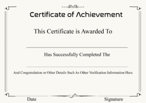 ❤️ Free Sample Certificate Of Achievement Template❤️ in Certificate Of Achievement Army Template