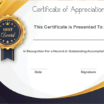 ❤️ Sample Certificate Of Appreciation Form Template❤️ For Volunteer Award Certificate Template