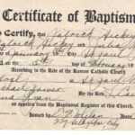 ❤️free Sample Certificate Of Baptism Form Template❤️ Throughout Roman Catholic Baptism Certificate Template