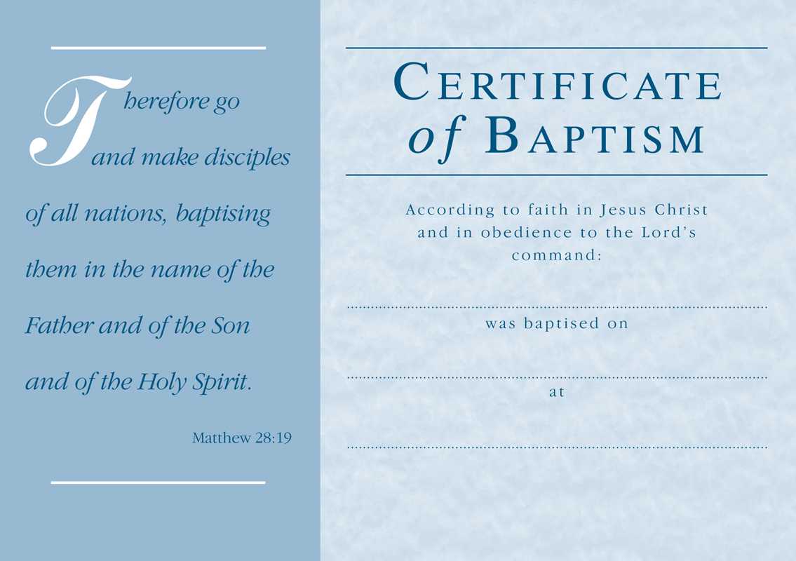 ❤️free Sample Certificate Of Baptism Form Template❤️ With Regard To Christian Baptism Certificate Template
